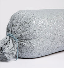 Load image into Gallery viewer, Bella Notte Linens Allora Lace Bolster Throw Pillow
