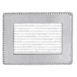 Mariposa Silver Beaded Border Frame, 4x6 photo