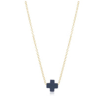 Load image into Gallery viewer, Enewton Signature Cross Necklace  (Off White, Navy)
