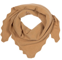 Load image into Gallery viewer, Scallop Wool Knit Triangle Scarf, 3 Colors
