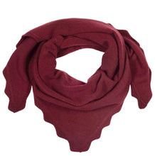 Load image into Gallery viewer, Scallop Wool Knit Triangle Scarf, 3 Colors
