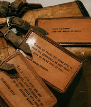 Load image into Gallery viewer, Leather Quote Luggage Tags (7 Styles)
