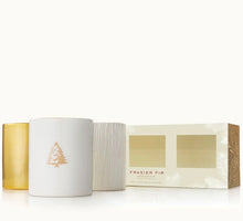 Load image into Gallery viewer, Frasier Fir Gilded Candle Trio Set
