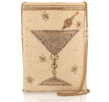Load image into Gallery viewer, Crystal Martini Beaded Crossbody Bag
