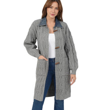 Load image into Gallery viewer, Larissa Long Cable Cardigan
