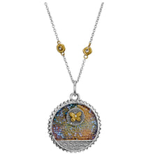 Load image into Gallery viewer, Waxing Poetic The World Kristal Medallion on Points of Light Chain
