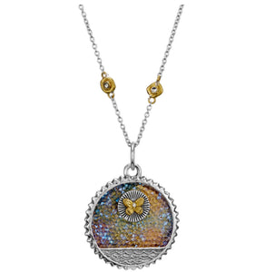 Waxing Poetic The World Kristal Medallion on Points of Light Chain