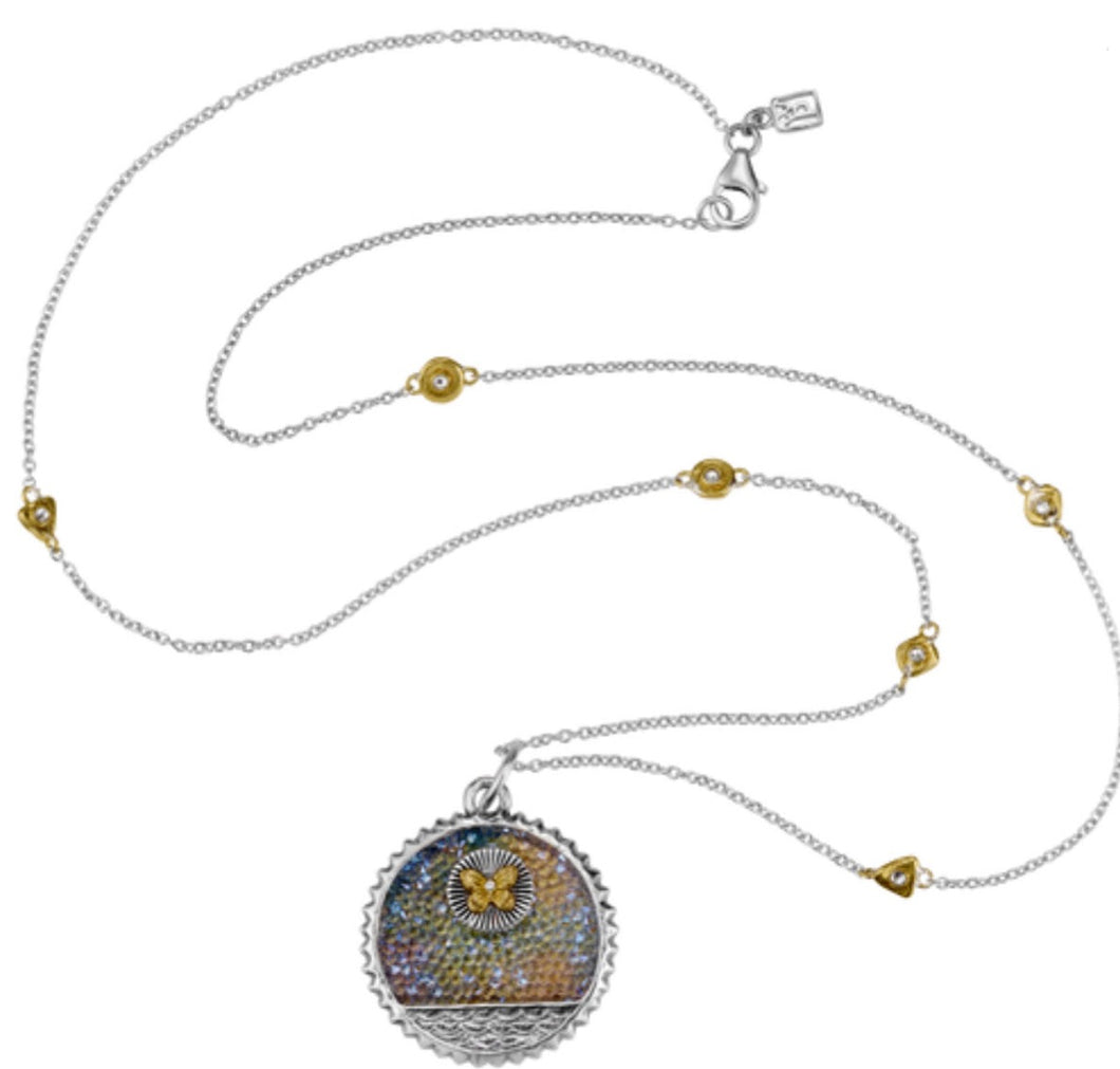 Waxing Poetic The World Kristal Medallion on Points of Light Chain