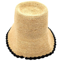 Load image into Gallery viewer, Kate Crochet Bucket Straw Hat
