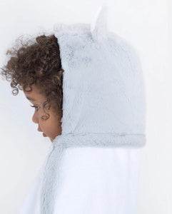 Little Giraffe Luxe Hooded Baby Towel (Cream, Pink, Blue)