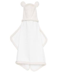 Little Giraffe Luxe Hooded Baby Towel (Cream, Pink, Blue)