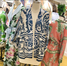 Load image into Gallery viewer, Jaipur Blue Print Short Kimono
