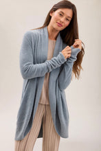 Load image into Gallery viewer, Barefoot Dreams CozyChic Lite Circle Cardi, Blue Aura

