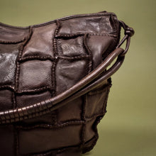 Load image into Gallery viewer, Sacha Patchwork Bag, Dark Brown
