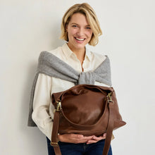 Load image into Gallery viewer, Latico Leathers Bree Hobo Bag (Black, Mocha)
