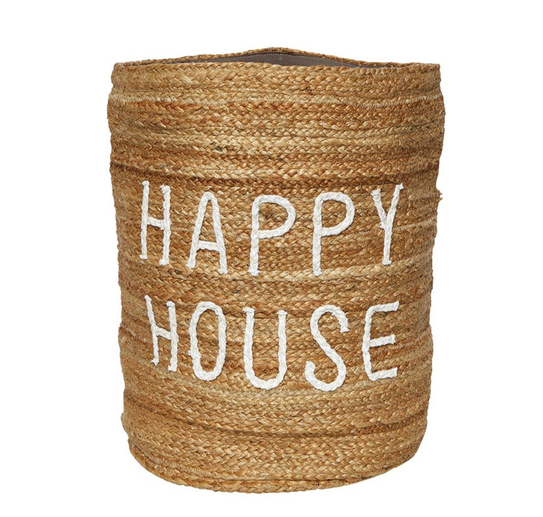 Happy House Large Jute Basket