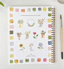 Load image into Gallery viewer, Flowers Watercolor Workbook
