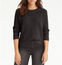Load image into Gallery viewer, Emma Crewneck Shaker Sweater, Black
