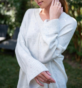 MerSea Montauk V-Neck Speckled Sweater