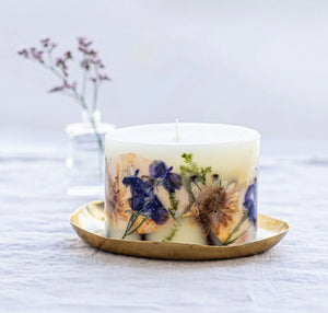 Vanilla Rain Petite Oval Botanical Candle