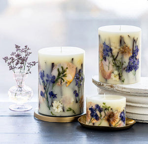 Vanilla Rain Petite Oval Botanical Candle