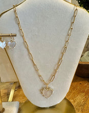 Load image into Gallery viewer, Cristina V Heart Mother Of Pearl Necklace
