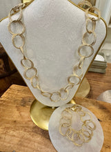 Load image into Gallery viewer, Cristina V Etched Circle Chain Necklace
