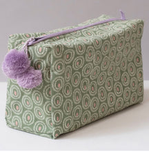 Load image into Gallery viewer, Hand Block Printed Toiletry Bag, 8 Patterns
