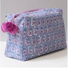 Load image into Gallery viewer, Hand Block Printed Toiletry Bag, 8 Patterns
