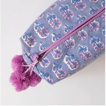 Load image into Gallery viewer, Hand Block Printed Toiletry Bag, 8 Patterns
