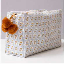 Load image into Gallery viewer, Hand Block Printed Toiletry Bag, 8 Patterns
