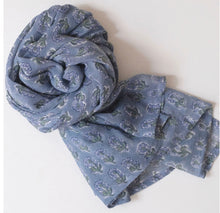 Load image into Gallery viewer, Hand Block Printed Scarves, 8 Colors
