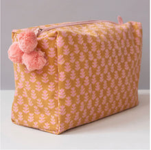 Load image into Gallery viewer, Hand Block Printed Toiletry Bag, 8 Patterns
