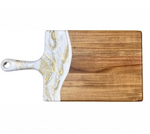 Load image into Gallery viewer, Acacia Cheese Board, Gold Quartz (2 Sizes)
