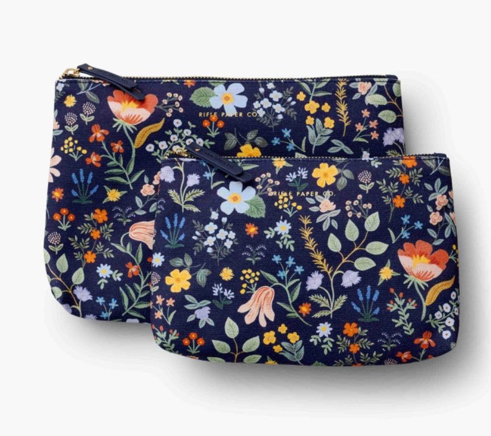 Rifle Paper Co. Zippered Pouch Set (2 patterns)