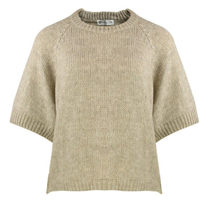 Carmen Pullover Sweater (Grey, Beige)