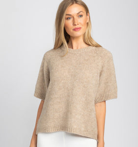 Carmen Pullover Sweater (Grey, Beige)