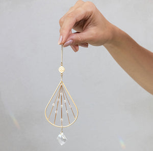 Mini Brass & Crystal Suncatchers (4 Styles)