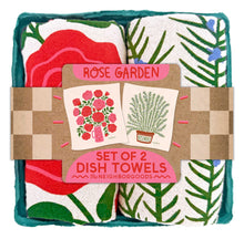 Load image into Gallery viewer, Hand Printed Cotton Dish Towel Set (4 Styles)
