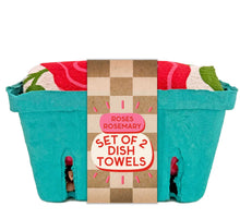 Load image into Gallery viewer, Hand Printed Cotton Dish Towel Set (4 Styles)

