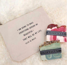 Load image into Gallery viewer, Color Canvas Zip Quote Bag (7 Styles)
