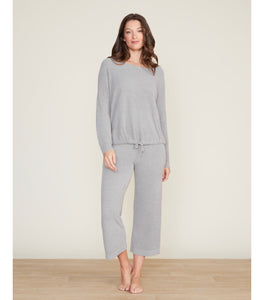 Barefoot Dreams CozyChic Ultra Lite Slouchy Pullover, Dove Grey