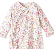 Load image into Gallery viewer, Bunny Blooms Soft Bamboo Zipper Romper
