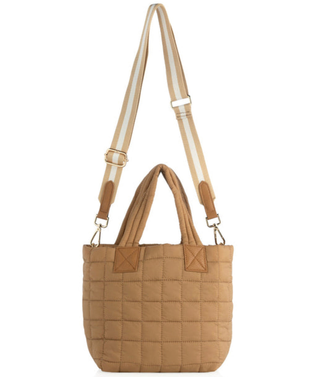 Quilted Nylon Mini Tote