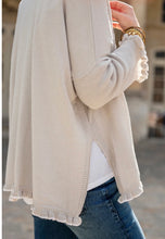 Load image into Gallery viewer, MerSea Catalina Cotton Ruffle Sweater, Stone/Cream
