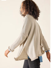 Load image into Gallery viewer, MerSea Catalina Cotton Ruffle Sweater, Stone/Cream
