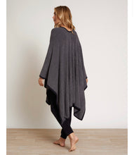 Load image into Gallery viewer, Barefoot Dreams CozyChic Lite Bordered Wrap, Mineral/Black

