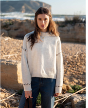 Load image into Gallery viewer, Mersea Dover Whipstitch Sweater, Cream
