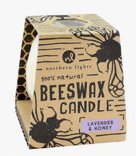 Load image into Gallery viewer, Beeswax Frosted Hive Candle, Lavender &amp; Honey
