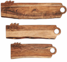 Load image into Gallery viewer, Handcrafted Charcuterie Boards, Leaf Design (3 Sizes)

